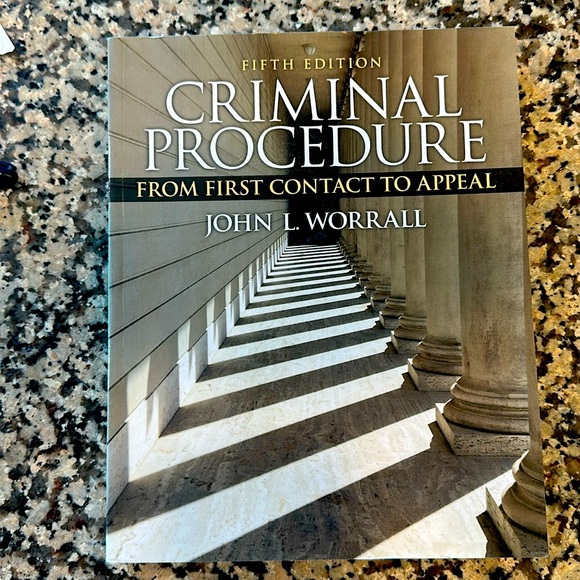 Criminal Procedure (Fifth Edition) from First Contact to Appeal by John Worrall - Picture 1 of 2